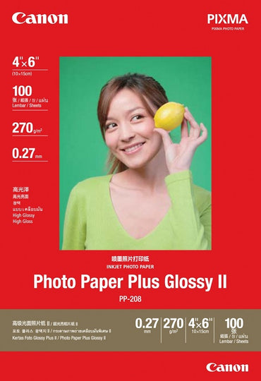 Canon PP-208 4 X 6 Photo Paper Plus Glossy (100 sheets)