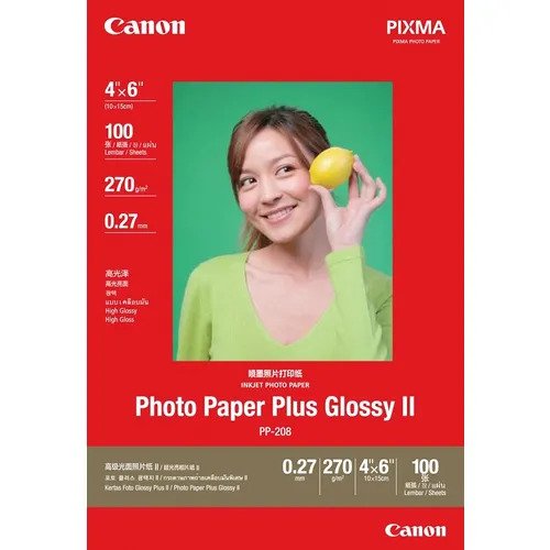 Canon PP-208 4 X 6 (20 shts) Photo Paper Plus Glossy II
