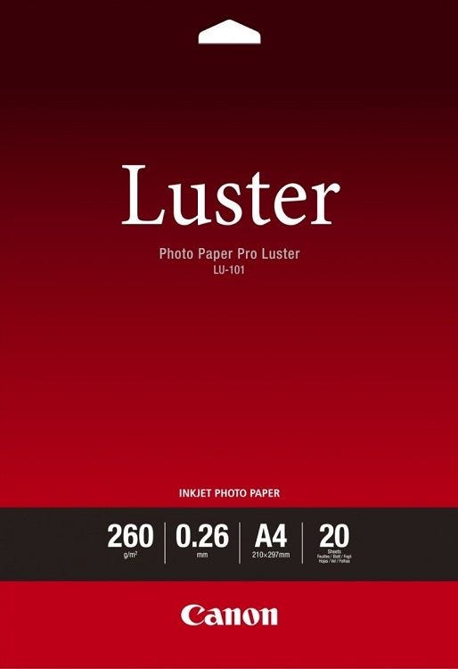 Canon LU-101 A4 Photo Paper Pro Luster (20 sheets)