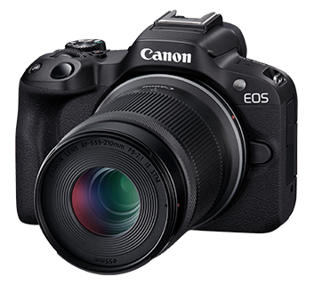 Canon EOS R50 (RF-S18-45mm f/4.5-6.3 IS STM & RF-S55-210mm f/5-7.1 IS STM) - Black