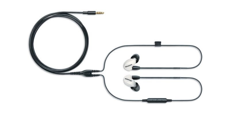 Shure SE215 SOUND ISOLATING EARPHONES - Single MicroDriver Earphone with Uni Cable