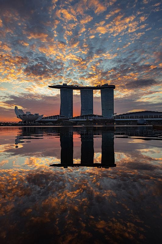 Singapore Urban Landscape on Premium Canvas Print (Urban_03)