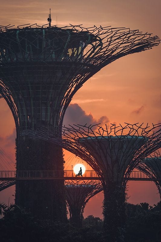 Singapore Urban Landscape on Premium Canvas Print (Urban_04)